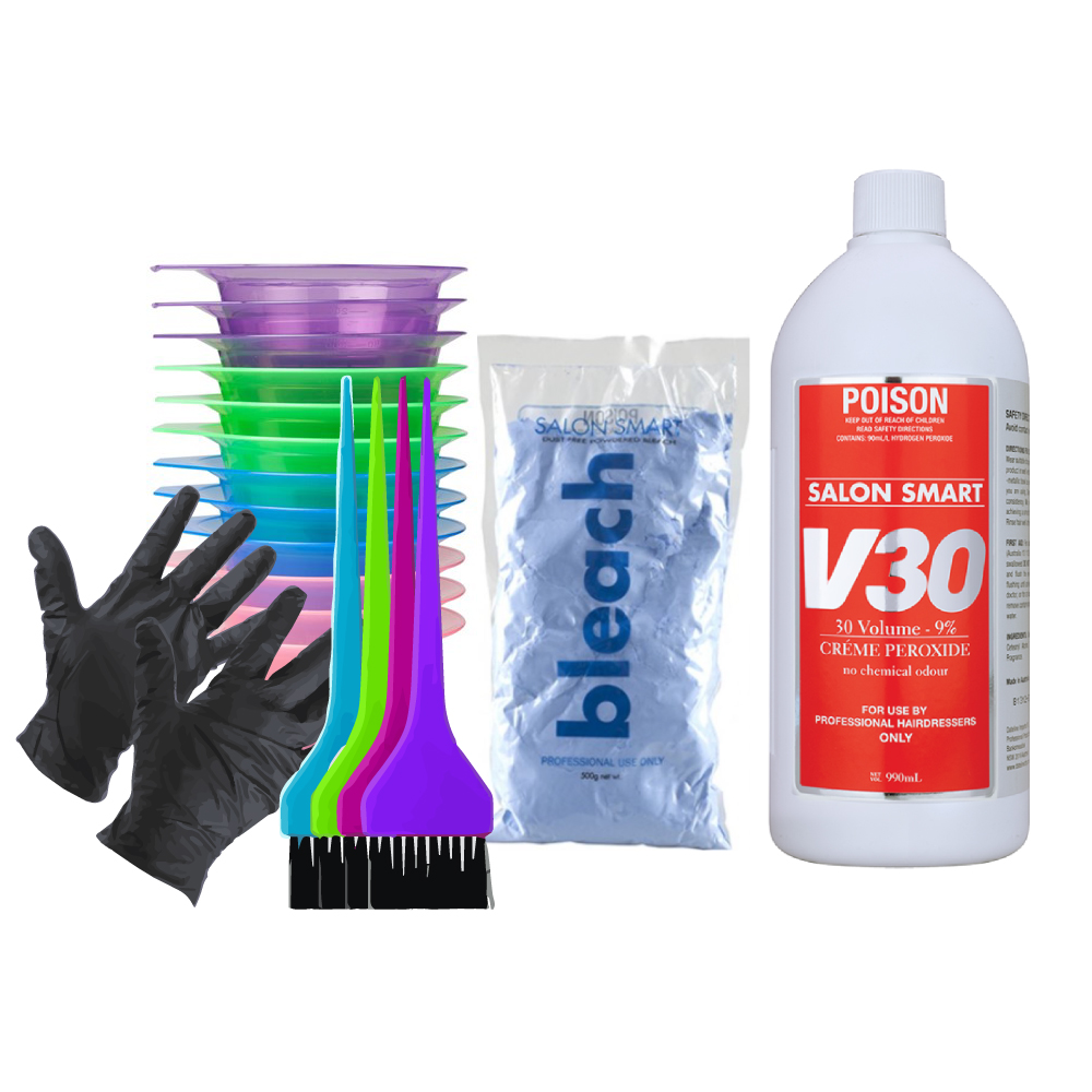 Salon Smart 30Vol 9 Blue Bleach Kit Hair products New Zealand