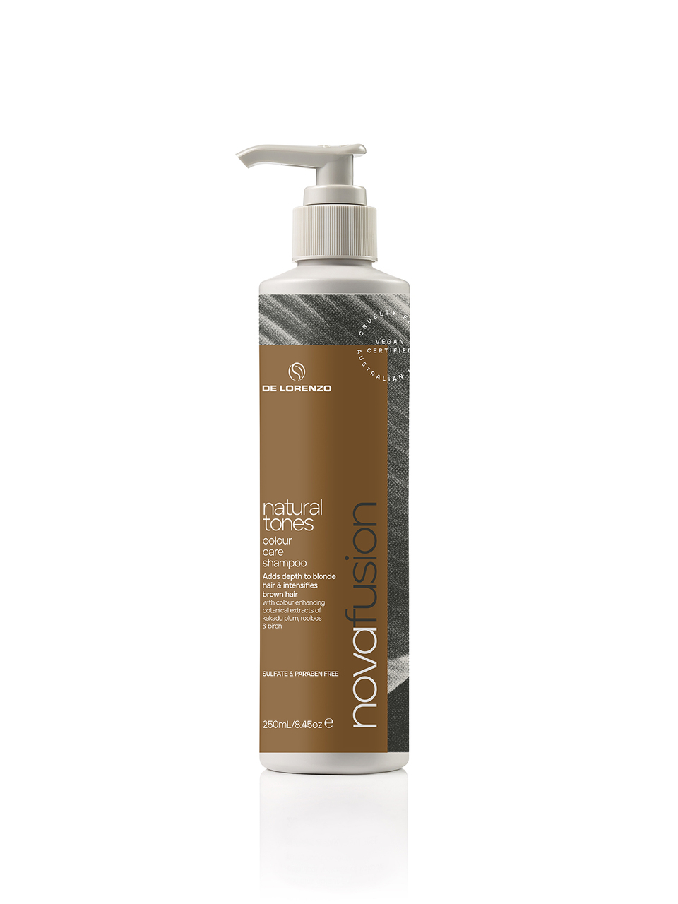 De Lorenzo Nova Fusion Natural Tones Shampoo 250ml - Hair products New Zealand | Nation wide hairdressing & hair care group De Lorenzo Nova Fusion Natural Tones Shampoo 250ml - Hair products New Zealand | Nation wide hairdressing & hair care group