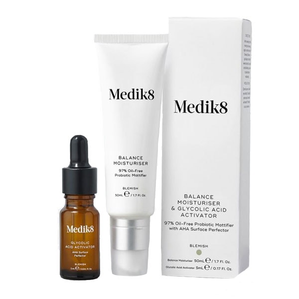 Medik8 Balance Moisturiser 50ml with Glycolic Acid Activator 10ml - Hair products New Zealand | Nation wide hairdressing & hair care group Medik8 Balance Moisturiser 50ml with Glycolic Acid Activator 10ml - Hair products New Zealand | Nation wide hairdressing & hair care group
