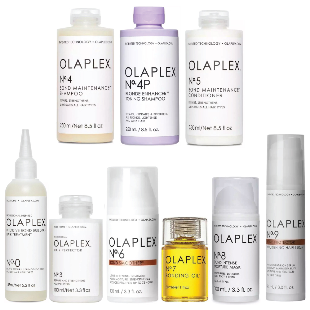 Olaplex Complete Set (, 3, 4, 4P, 5, 6, 7, 8, & 9) - Hair products New Zealand | Nation wide hairdressing & hair care group Olaplex Complete Set (, 3, 4, 4P, 5, 6, 7, 8, & 9) - Hair products New Zealand | Nation wide hairdressing & hair care group