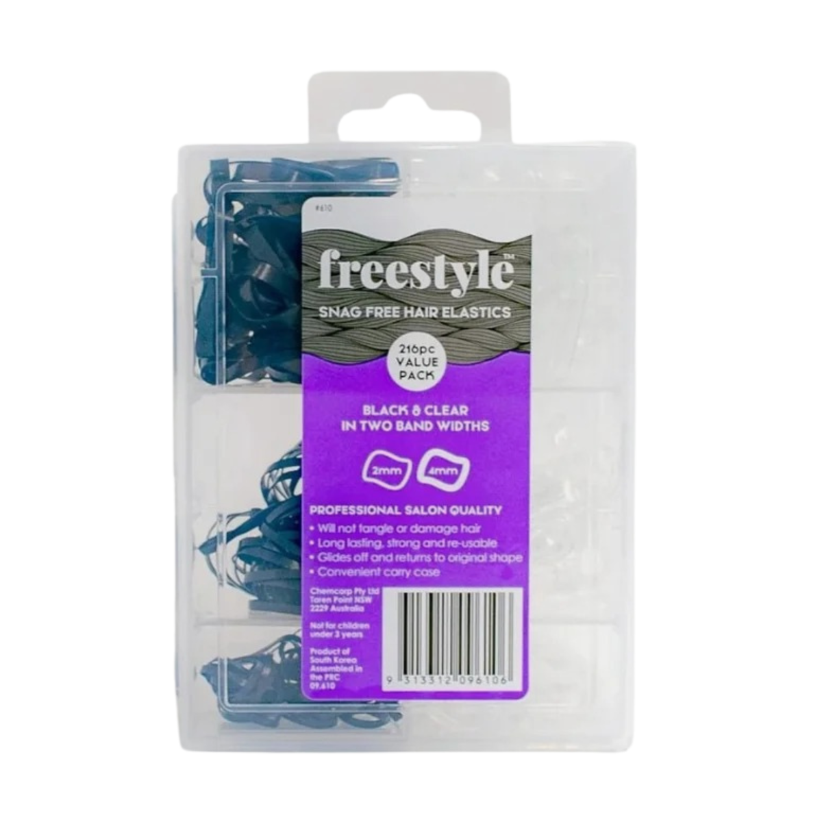 Freestyle Snag Free Elastics 216 Piece Value Pack