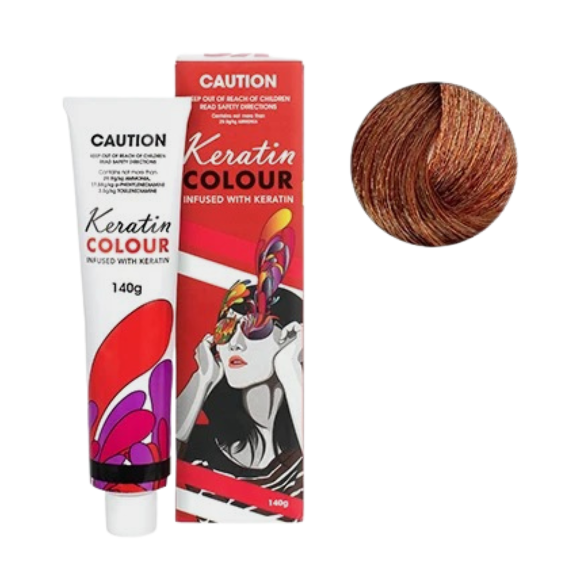 Keratin Colour 7.4 Copper Blonde 140g