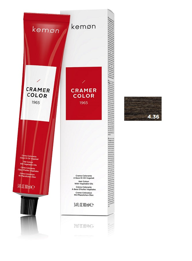 Kemon Cramer Color 4.36 Golden Mahogany Brown 100ml