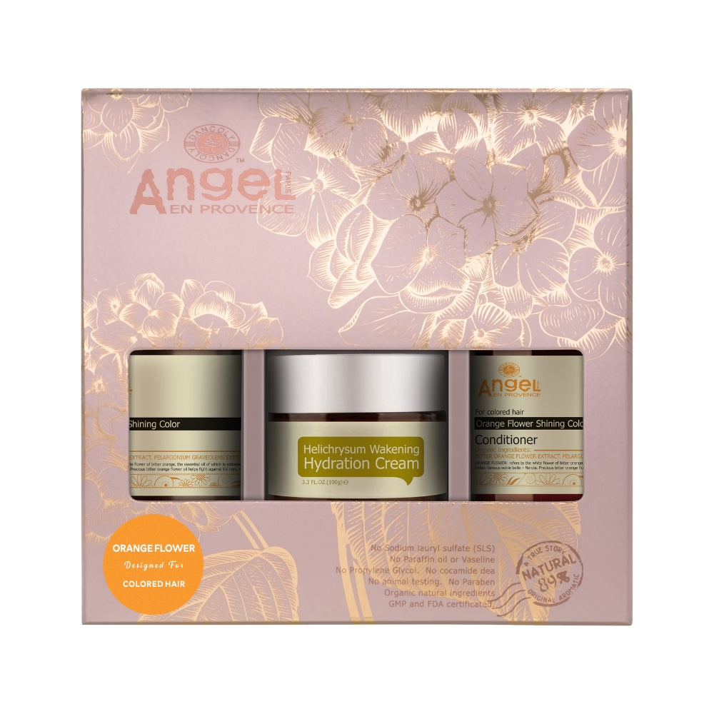 Angel Orange Flower/Cream Trio