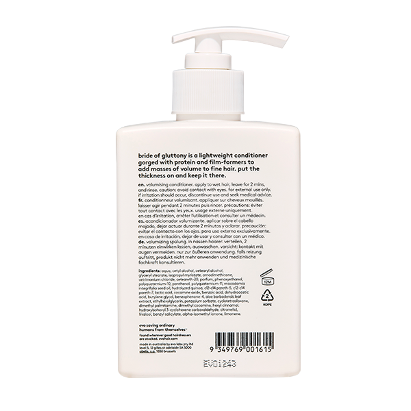 Evo Bride of Gluttony Volumising Conditioner 300ml
