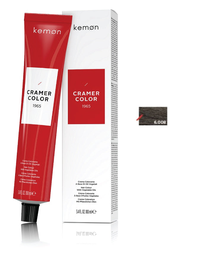 Kemon Cramer Color 6.008 Dark Nordic Super Natural Blonde 100ml