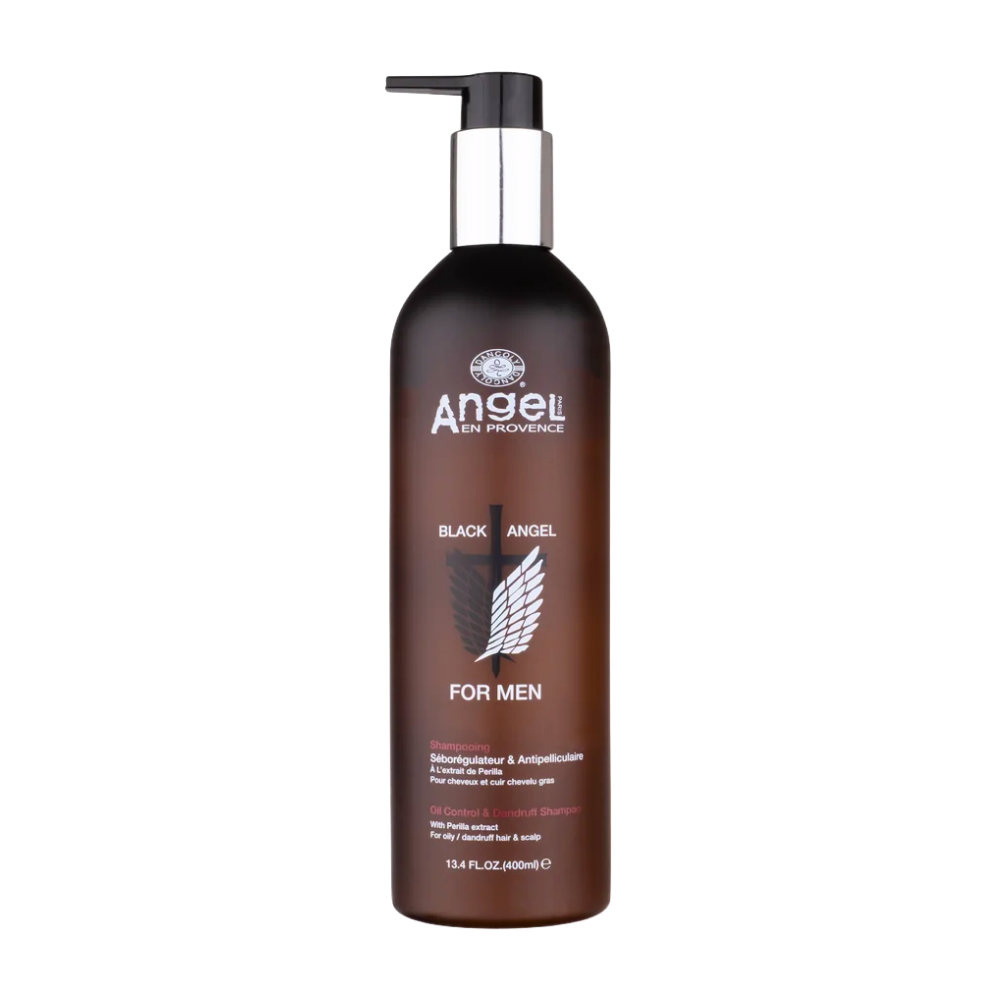 Angel Mens Black Angel Oil Control & Dandruff Shampoo 400ml