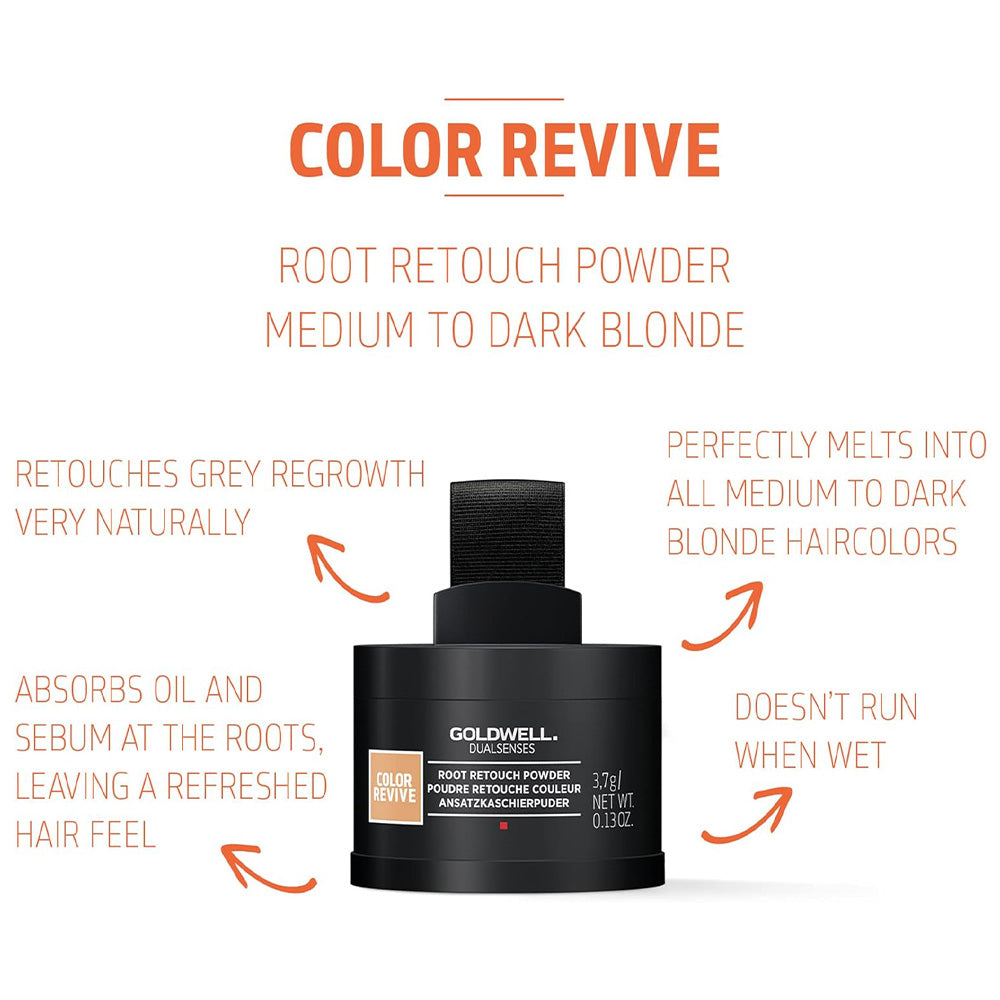 Goldwell Color Revive Root Retouch Powder Med To Dark Blonde 3.7g*