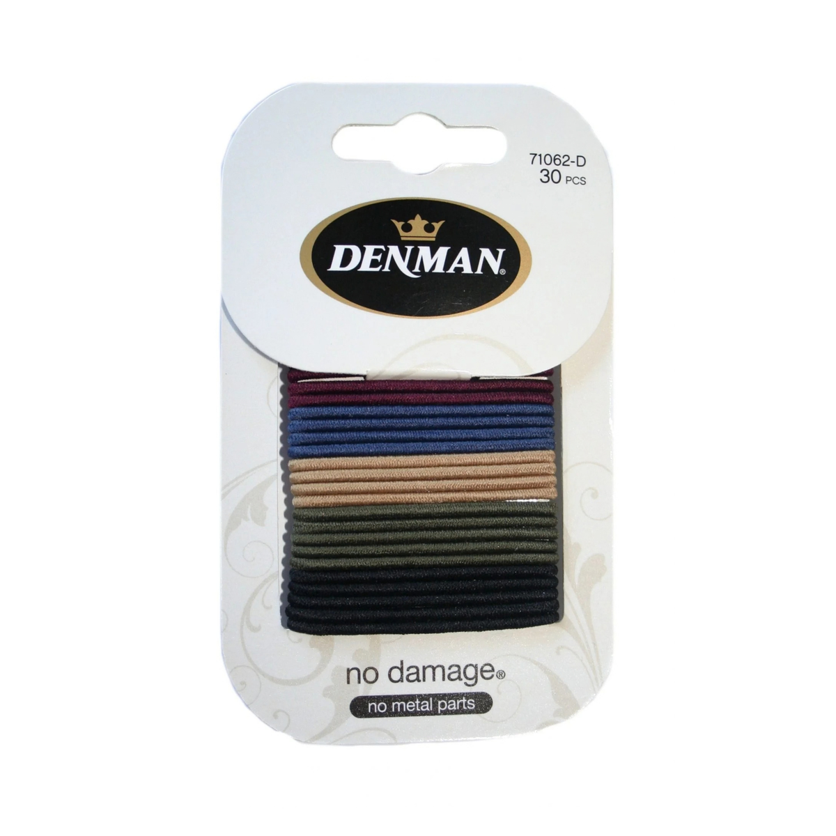 Denman No Damage Elastics 2mm Neutrals (30)