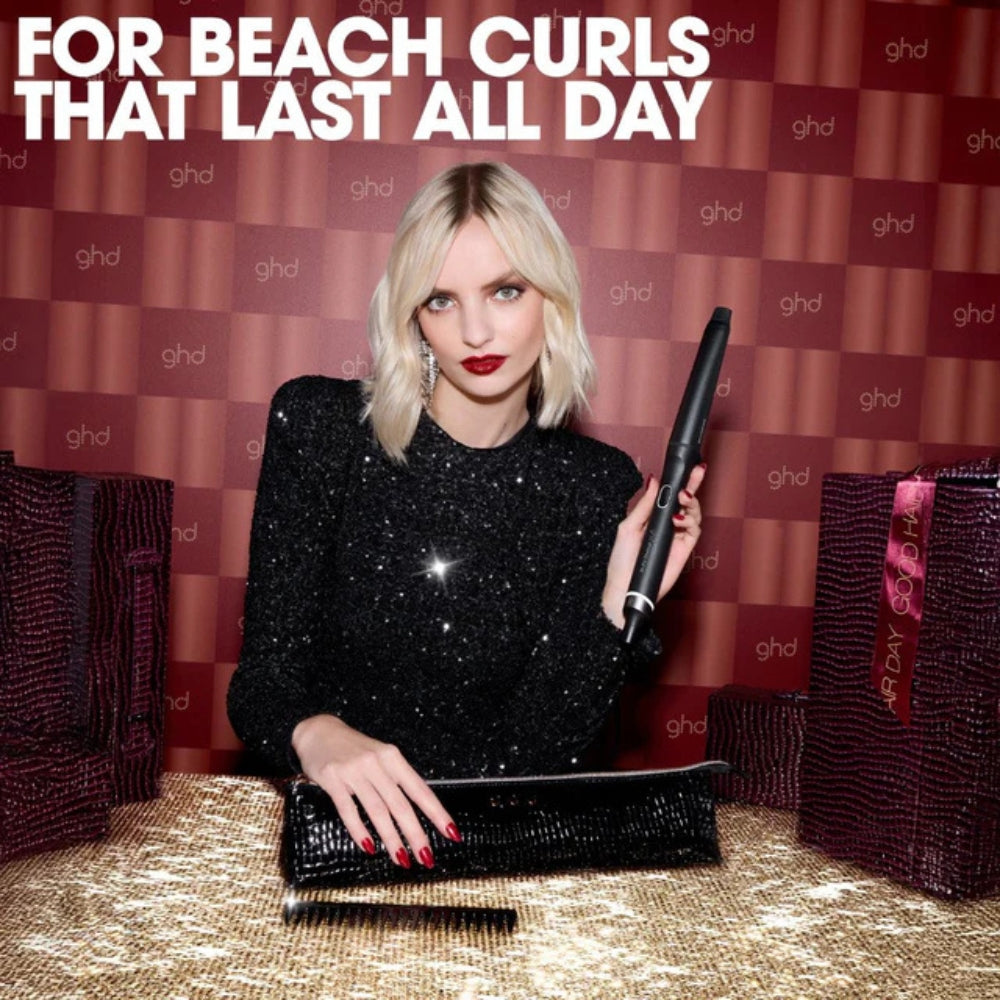 Ghd Chronos Curve Conical Wand Black Gift Set