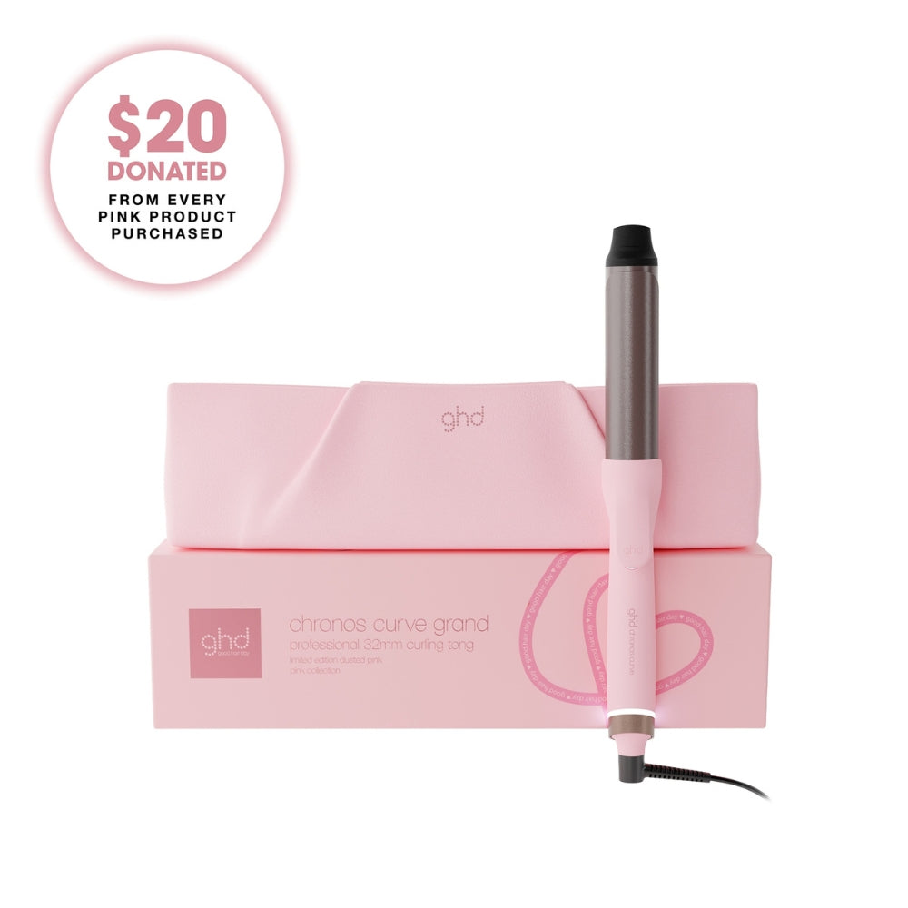 Ghd Chronos Curve Grand 32mm Tong in Dusted Pink
