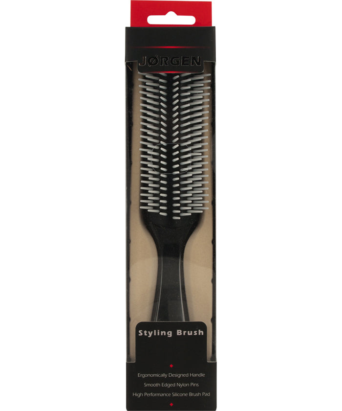 Jorgen Styling Brush 9 Row Black