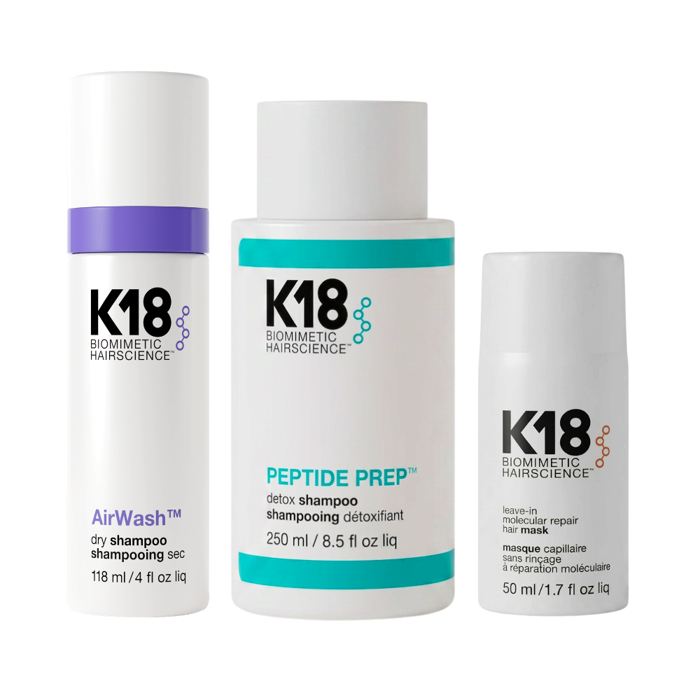 K18 Bestsellers Bundle (Detox, Mask, Dry Shampoo)
