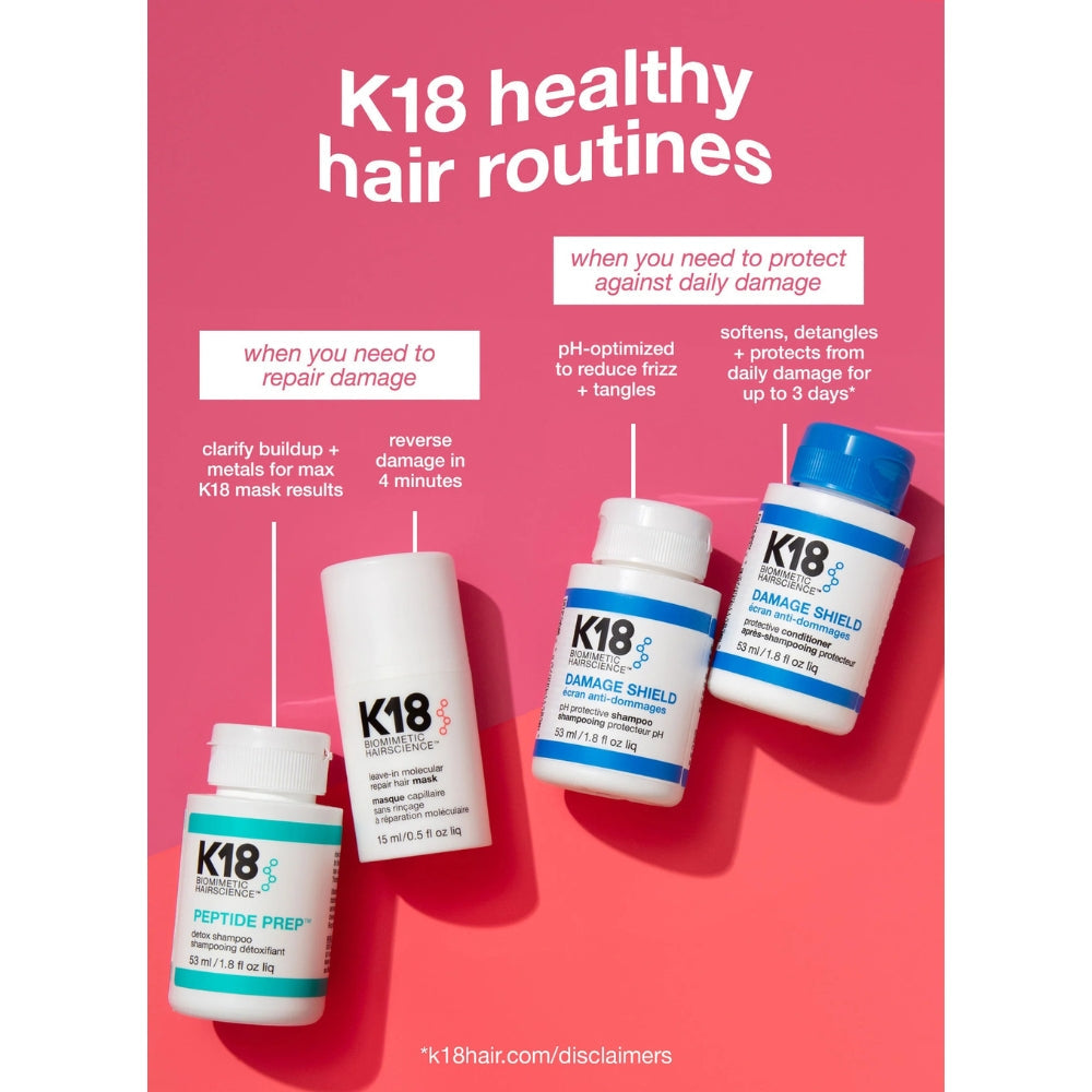 K18 Shield & Repair Bundle (Damage Shampoo, Conditioner, Mask)
