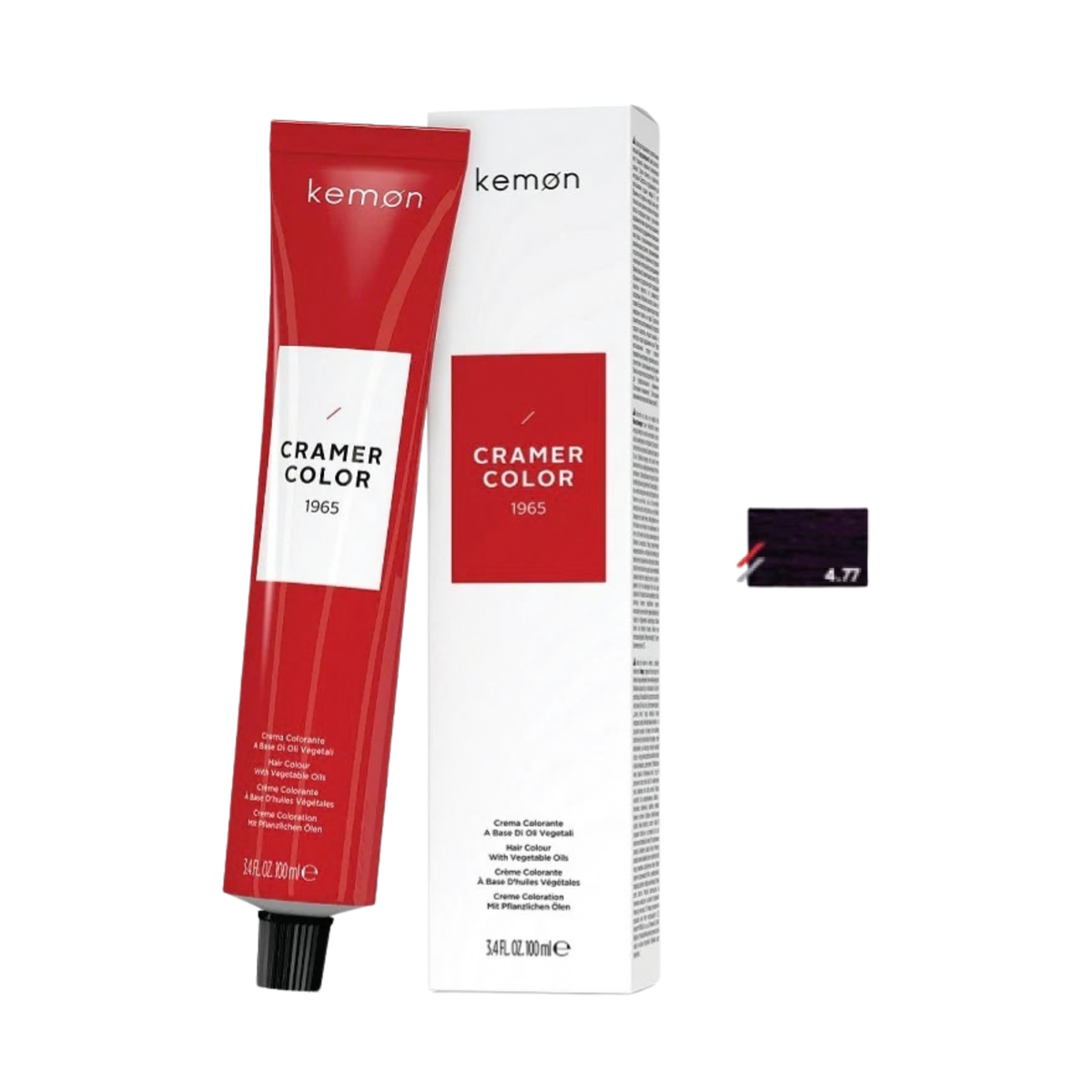 Kemon Cramer Color 4.77 Deep Violet Brown 100ml