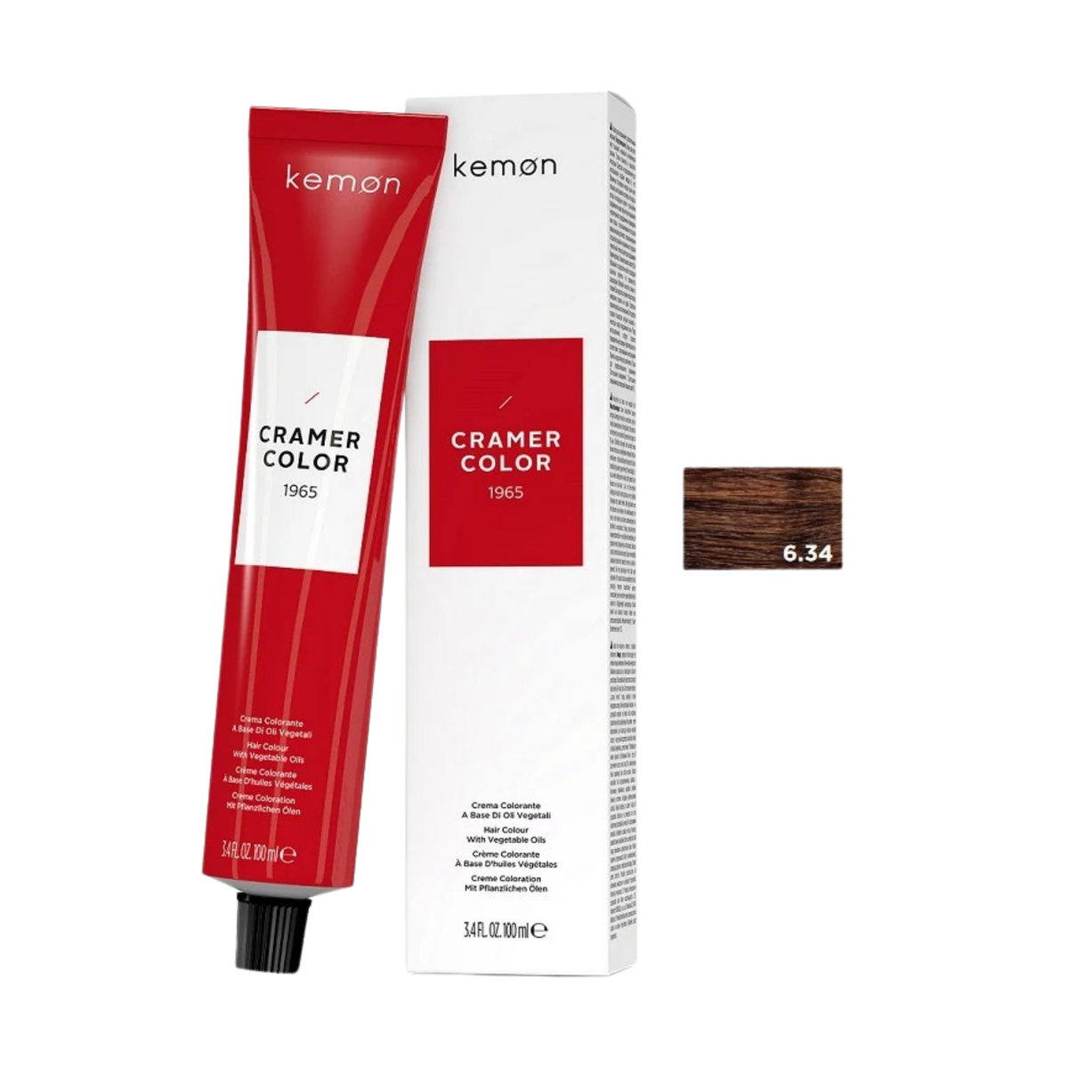 Kemon Cramer Color 6.34 Dark Golden Copper Blonde 100ml