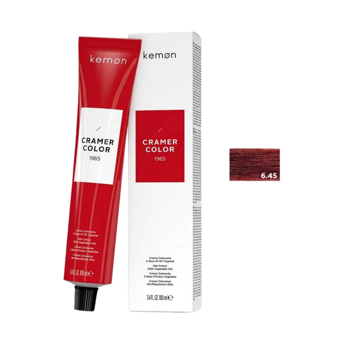 Kemon Cramer Color 6.45 Dark Copper Red Blonde 100ml