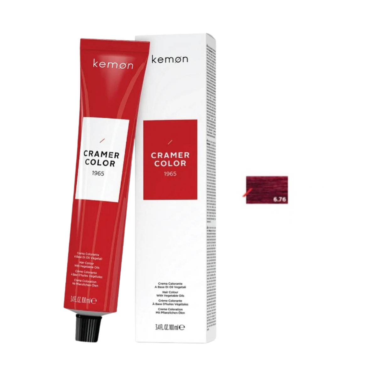 Kemon Cramer Color 6.76 Dark Violet Mahogany Blonde 100ml