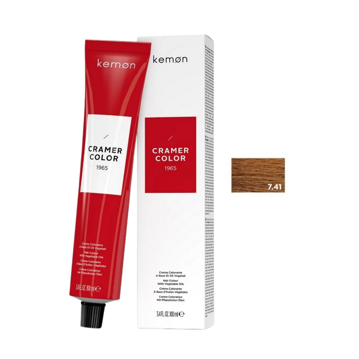 Kemon Cramer Color 7.41 Copper Ash Blonde 100ml