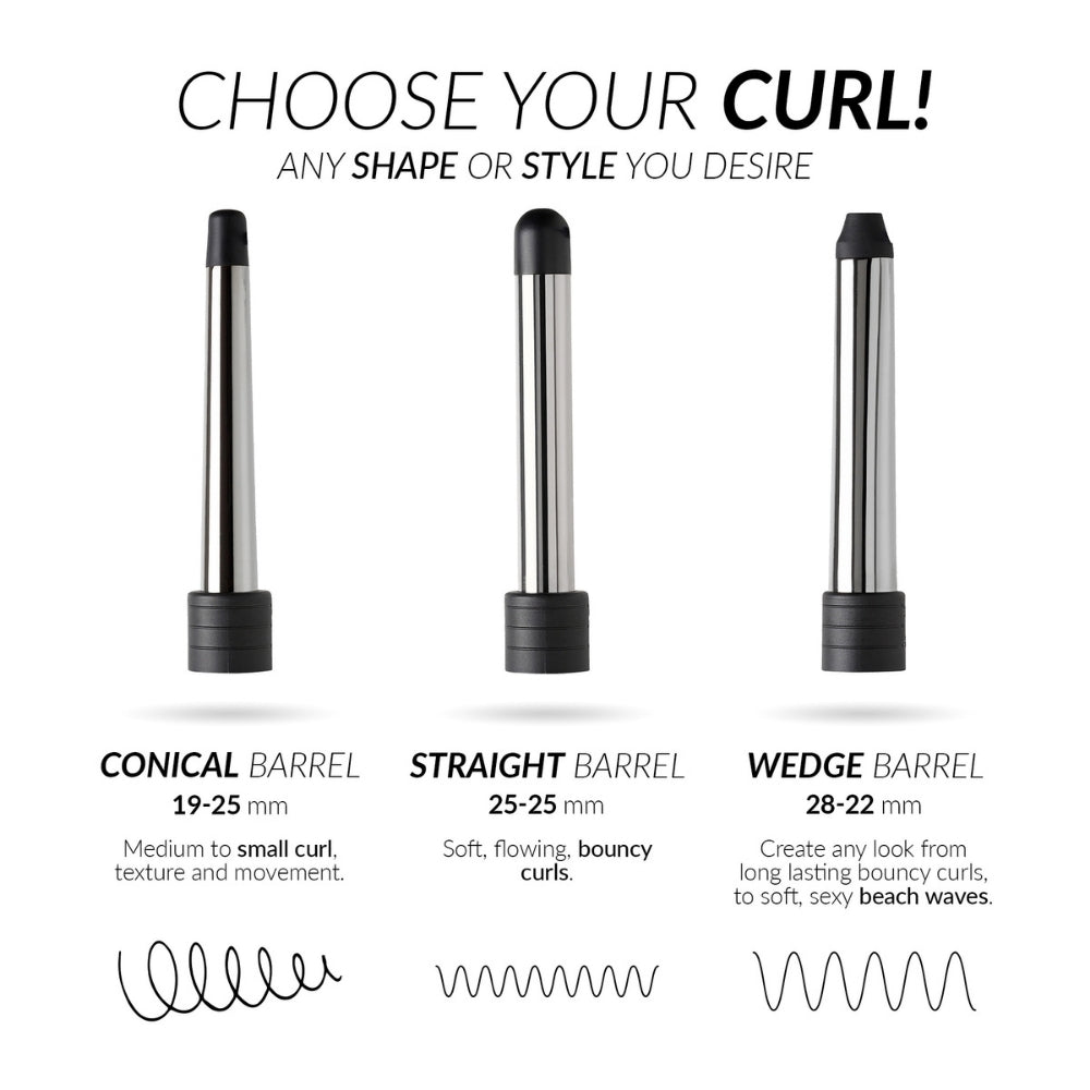 Muk Curling Wand – 3 Barrels