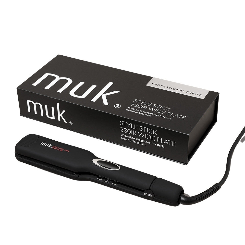 Muk Hair Straightener Wide Plate Style Stick