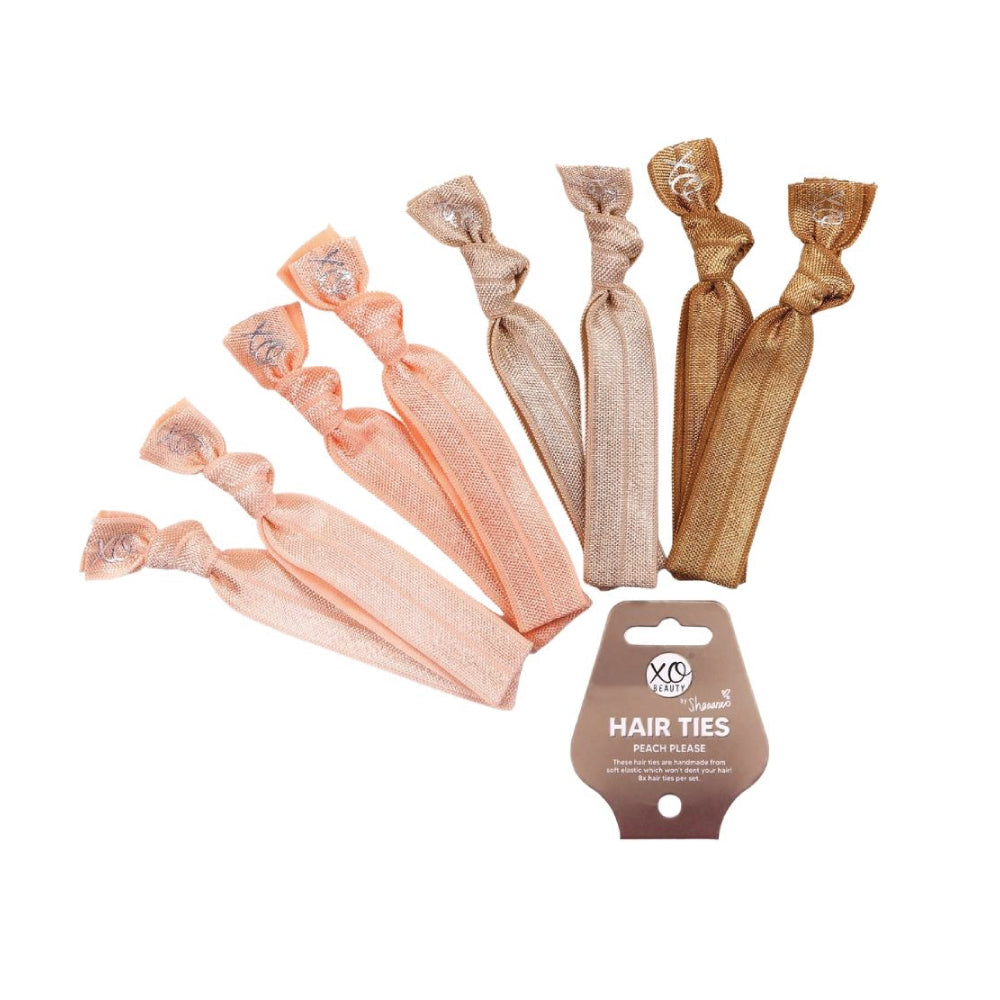 XoBeauty Hair Ties Peach Please 8pc