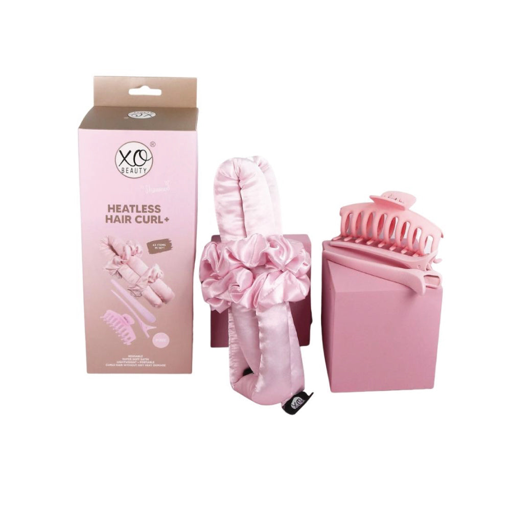 XoBeauty Heatless Hair Curl+ Pink