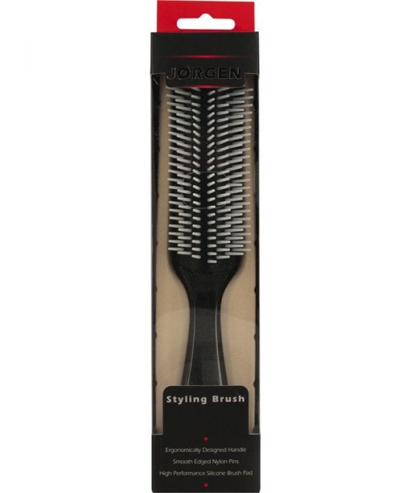 Jorgen Styling Brush 9 Row Black