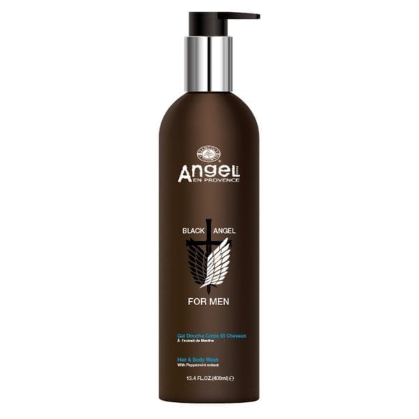 Angel Mens Black Angel Hair & Body Wash 400ml
