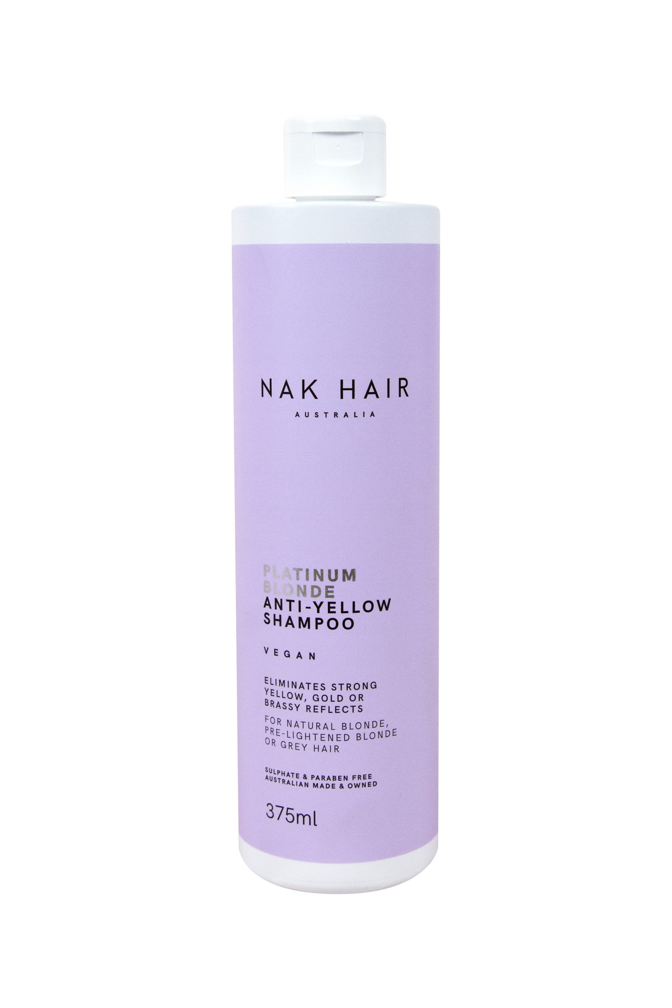 Nak Platinum Blonde Shampoo 375ml Hair Products New Zealand