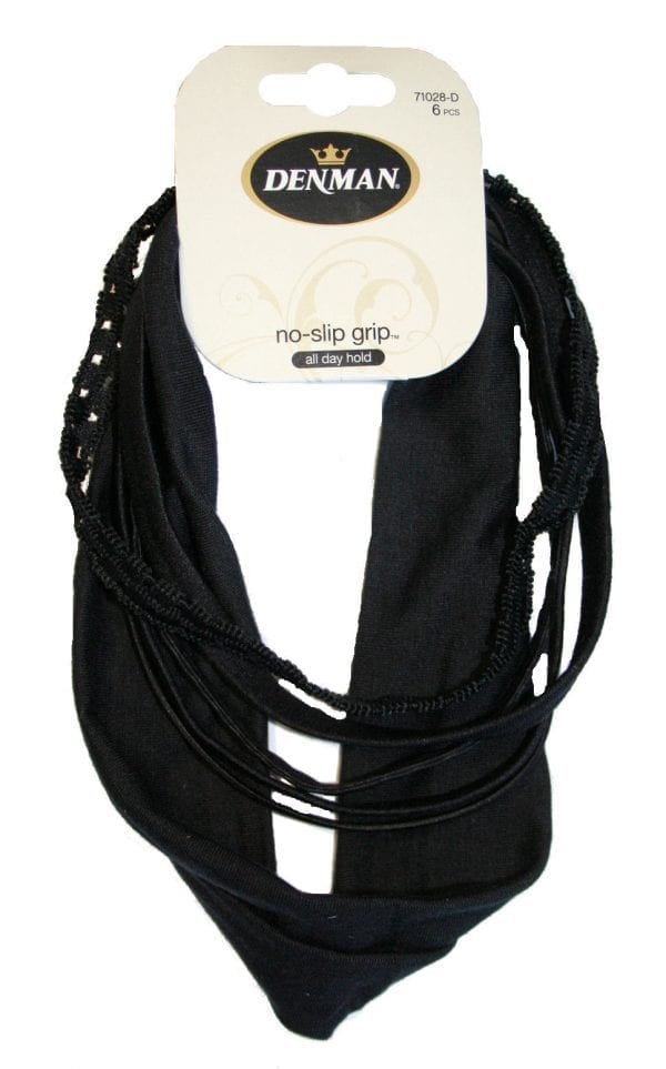 Denman Mixed Headband Black (6)