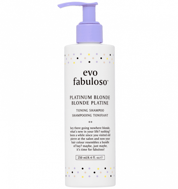 Evo Fabuloso Platinum Blonde Toning Shampoo 250ml