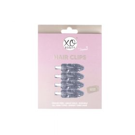 XoBeauty Crease Free Hair Clips Smoke Out 4 Pack