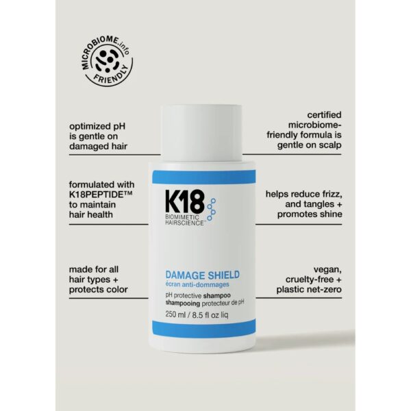 K18 Damage Shield pH Protective Shampoo 250ml - Image 3