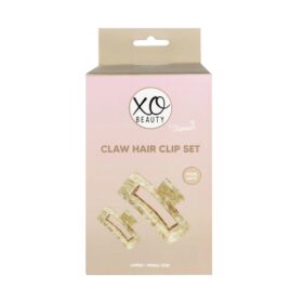 XoBeauty Claw Hair Clip Set Pearl Latte
