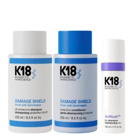 K18 Shield & Refresh Bundle (Damage Shampoo, Conditioner, Dry Shampoo)
